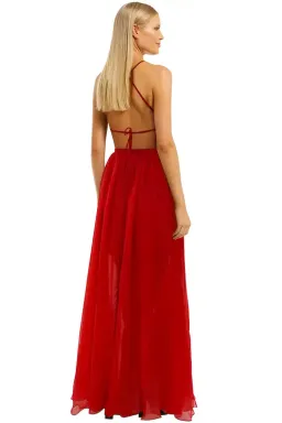 Fame and Partners Mildred Maxi Dress in Red Size 12 for rent on The Volte - image 3