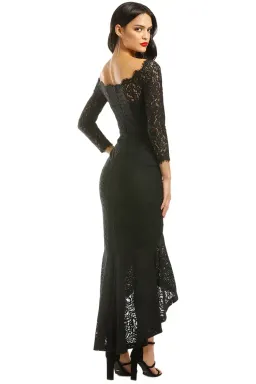 George Sofia Mermaid Hem Gown in Black Size 8 for rent on The Volte - image 2