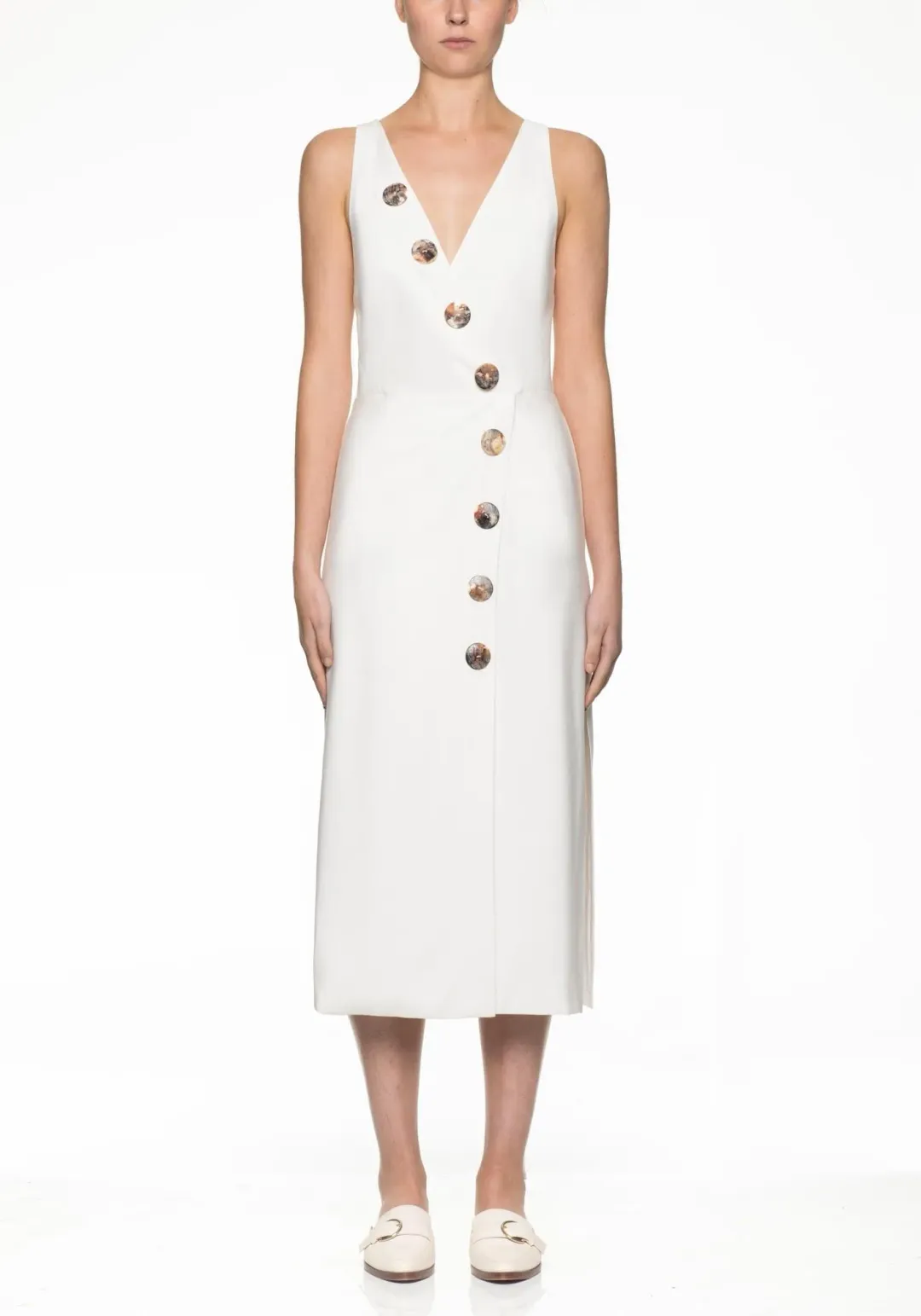 Viktoria and Woods Cardin Midi Dress White Size 00 / AU 4 for rent on The Volte - main image