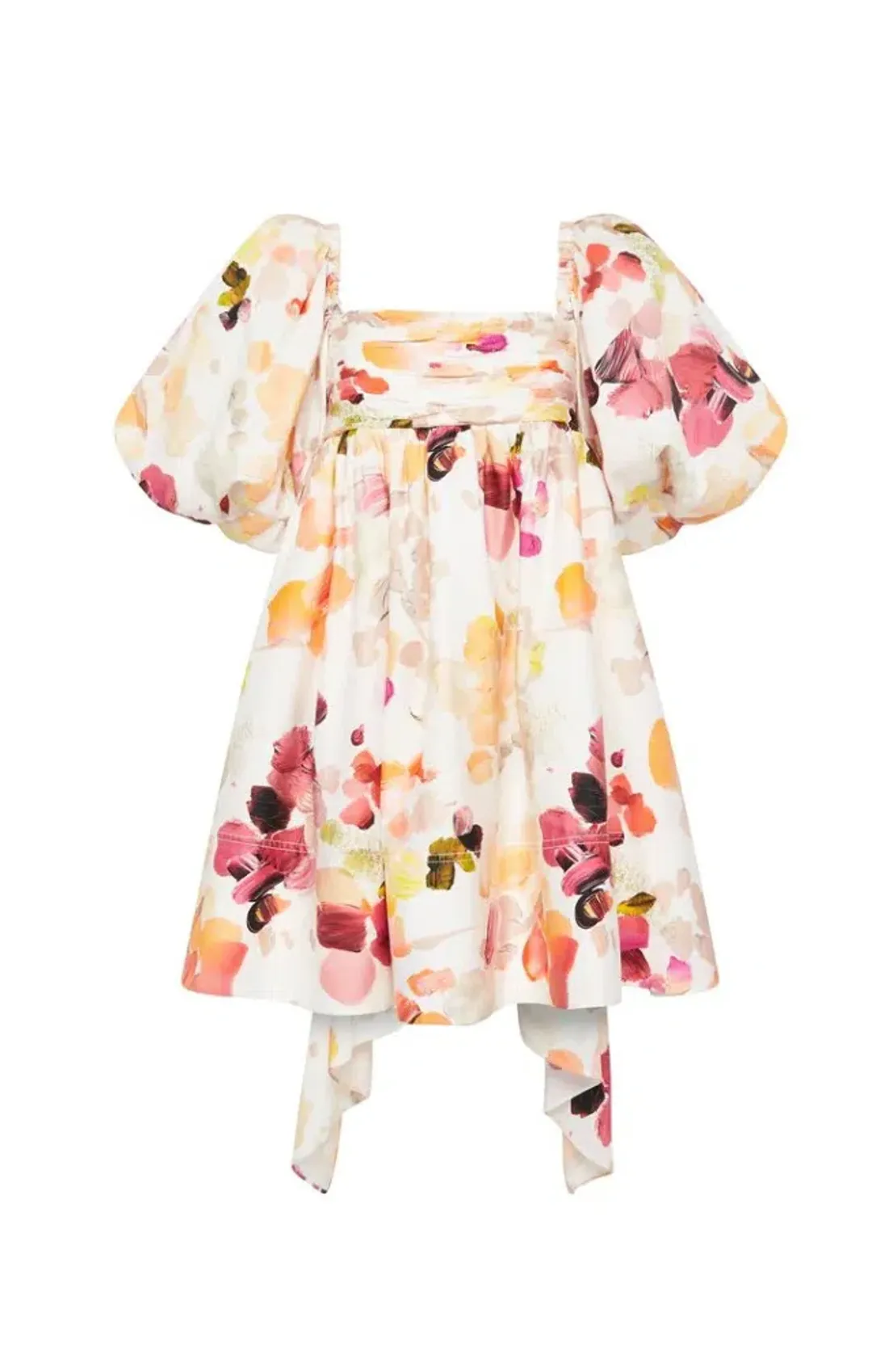 Aje Dassia Puff Sleeve Mini Dress in Floral - Size 8 for rent on The Volte - main image