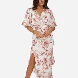 Sheike Faded Floral Dress Floral Print Size 16 for rent on The Volte - image 2