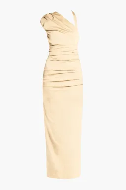 Sir The Label Giacomo Gathered Gown in Butter Size 0 / AU 6 for rent on The Volte - image 3