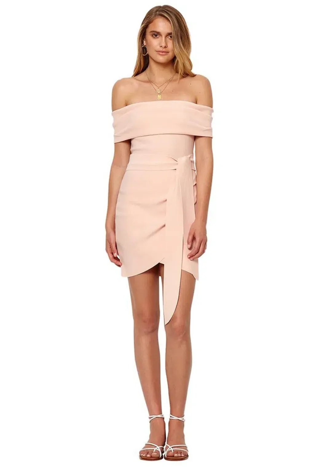 Bec & Bridge  Marvellous Mini Dress Peach Size 10 for rent on The Volte - main image