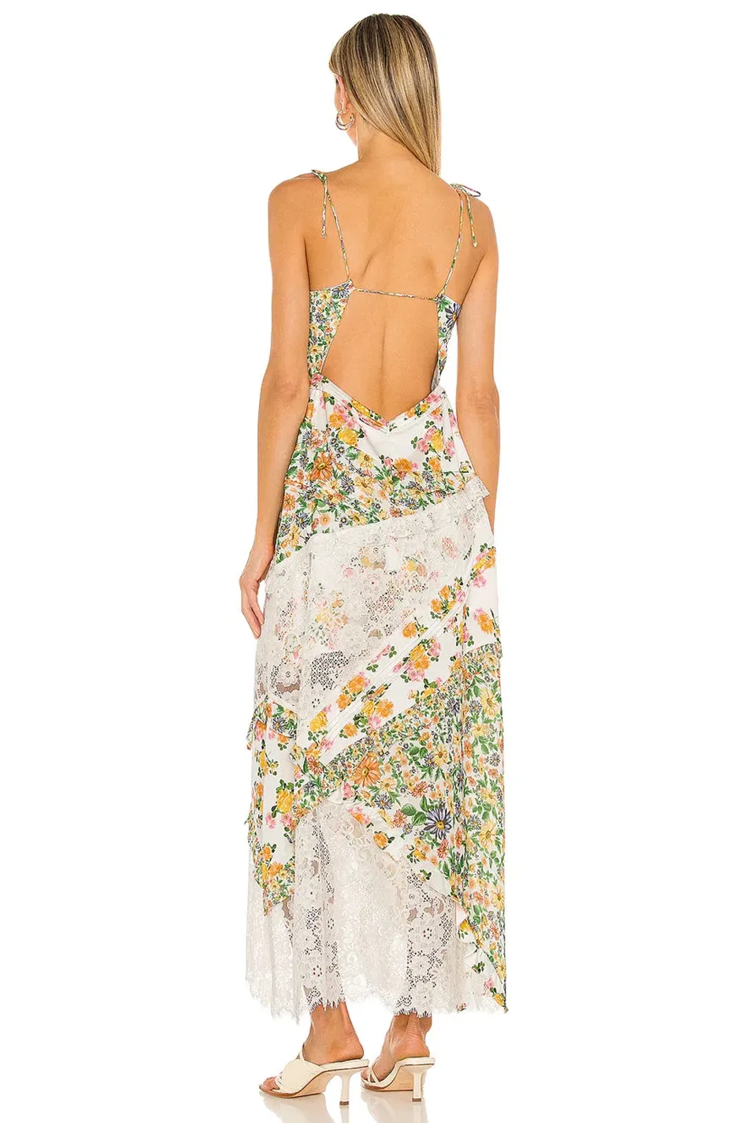For Love and Lemons Rosalyn Maxi Dress Floral Size S / AU 8 for rent on The Volte - main image