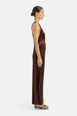 Sir the Label Aries Cut Out Gown Chocolate Brown Size 10/M for rent on The Volte - image 2