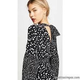 Rixo Anna Disco Spot Silk Dress for rent on The Volte - image 2