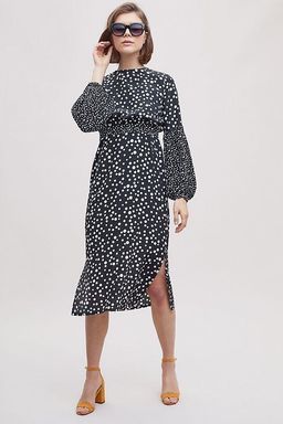 Rixo Anna Disco Spot Silk Dress for rent on The Volte - image 1