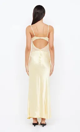 Bec & Bridge Margot V Maxi Dress in Butter Yellow Size 6  for rent on The Volte - image 3