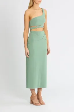 Bec and Bridge Ivy Crop and Skirt Set Green Size 10 for rent on The Volte - image 3