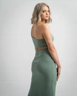 Bec and Bridge Ivy Crop and Skirt Set Green Size 10 for rent on The Volte - image 4