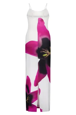 With Harper Lu Pearl Lily Floral Slip Dress Print Size 8 for rent on The Volte - image 5