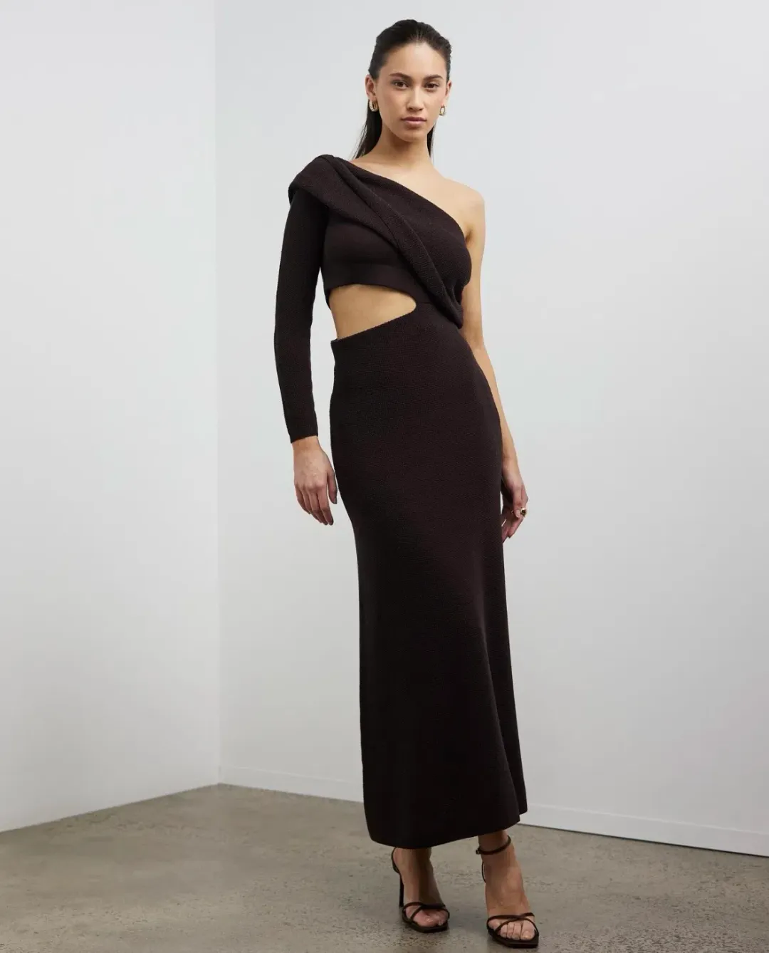 Camilla and Marc Javier Knit Dress Brow  Size S/ AU 6 for rent on The Volte - main image