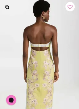 Alemais Marion bodice dress midi length  for rent on The Volte - image 3