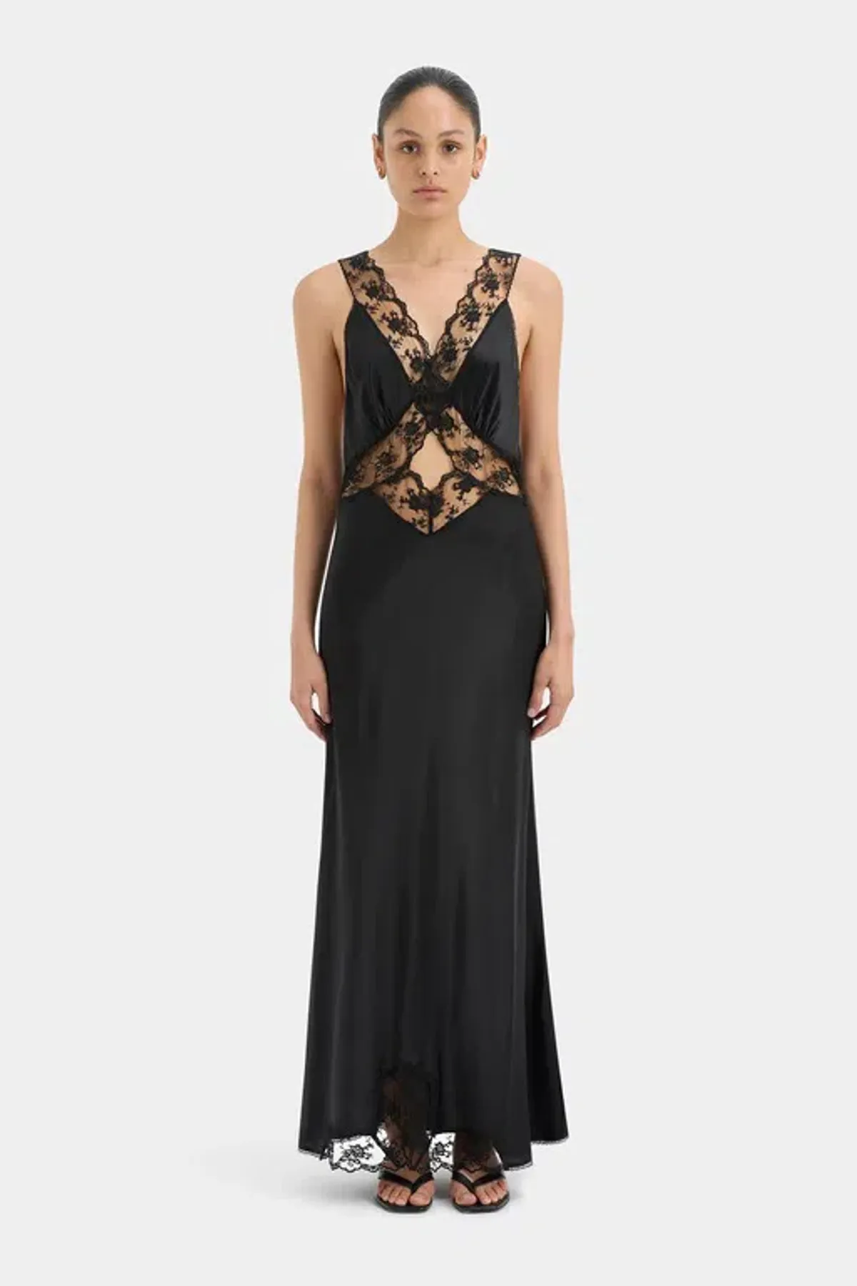 Sir the Label Aries Cut Out Gown Black Size 0 / 6 for rent on The Volte - main image
