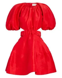 Aje Psychedelia Cutout Mini Dress Red Size 14 for rent on The Volte - image 4