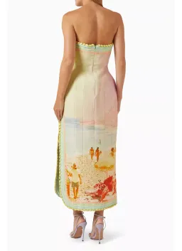 Zimmermann Coaster Structured Midi Dress Multi Print Size 3 / AU 14 for rent on The Volte - image 3
