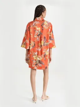 Zimmerman Matchmaker Tunic Dress in Red Tropical Floral Size 0 /AU 8 for rent on The Volte - image 4