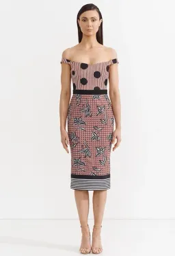 Asilio Royally Matched Dress Print Size 6 for rent on The Volte - image 1
