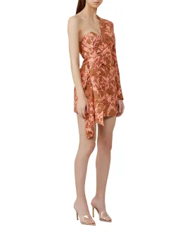 Significant Other Eva One Sleeve Mini Dress Palm Print Size 6 for rent on The Volte - image 1