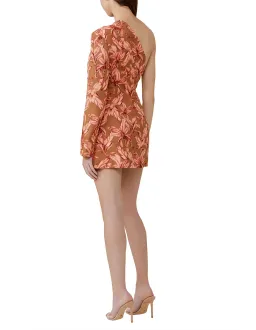Significant Other Eva One Sleeve Mini Dress Palm Print Size 6 for rent on The Volte - image 3