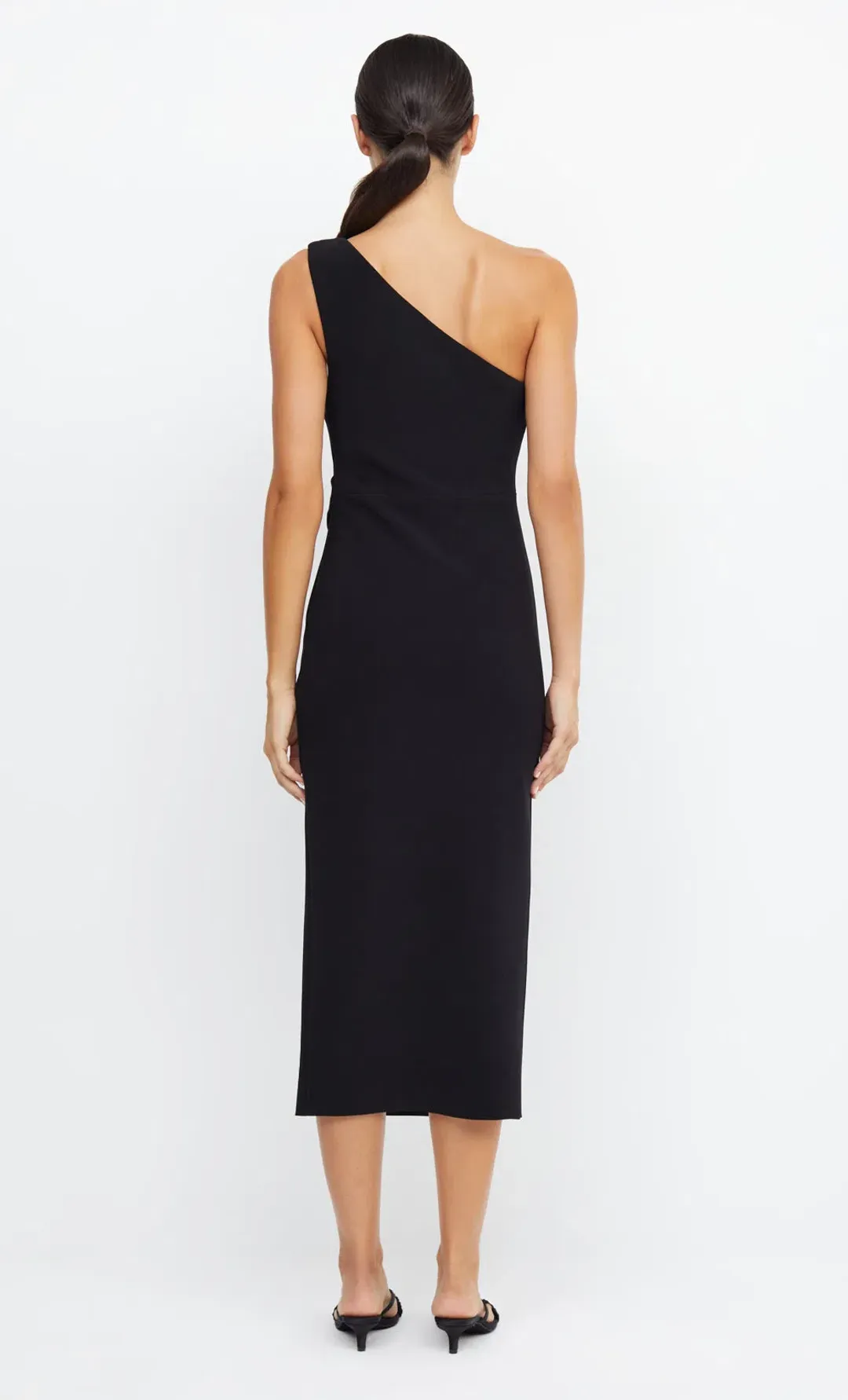 Bec & Bridge Be Mine Asym Midi Dress in Black  for rent on The Volte - main image