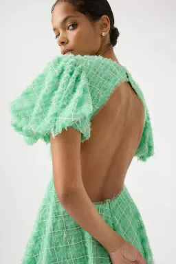 Aje Context Embellished Mini Dress Green Size 10 for rent on The Volte - image 3