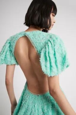 Aje Context Embellished Mini Dress Green Size 10 for rent on The Volte - image 4