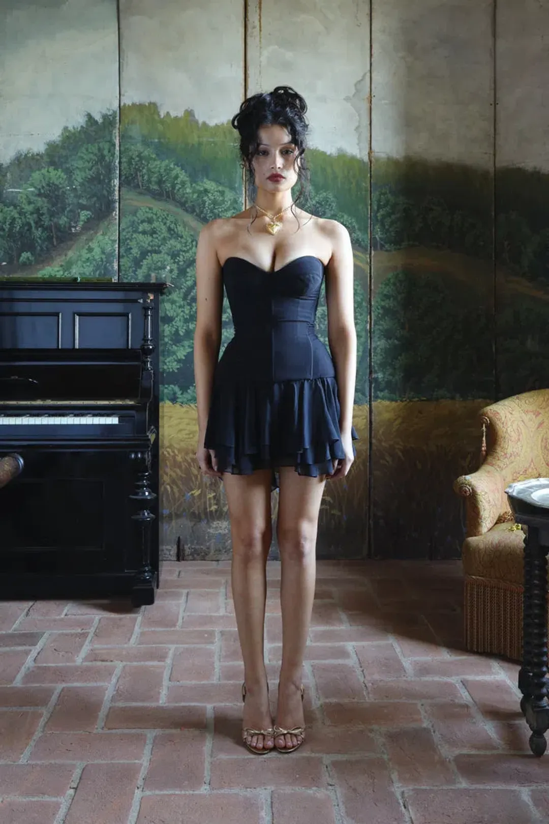 Mirror Palais Degas Mini Dress Black Size S / AU 8 for rent on The Volte - main image