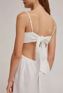 Venroy Tie Back Maxi Dress Milk Size 12 for rent on The Volte - image 2