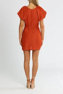 Ginia Carmen Short Dress in Picante Size 10 for rent on The Volte - image 3