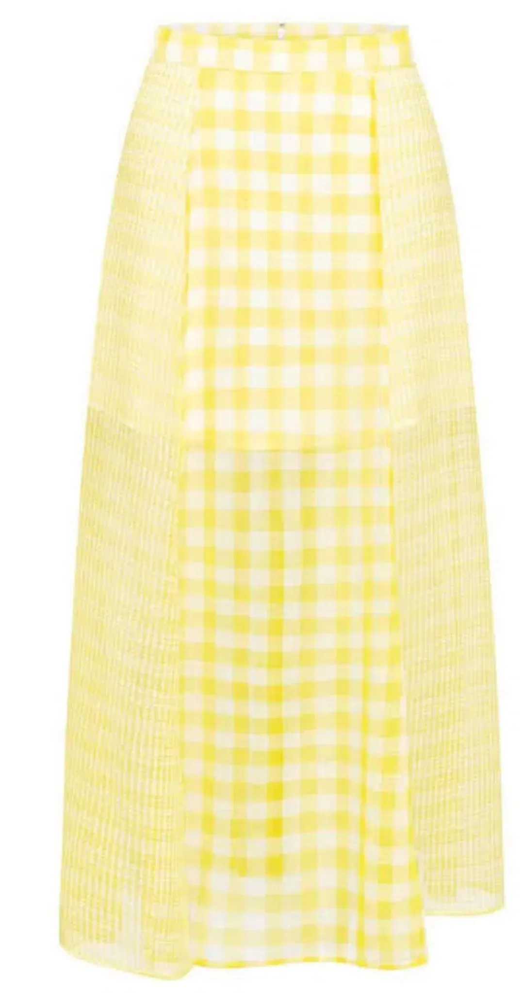 Alice Mccall She Blooms Blouse and Skirt Set Yellow Check Print Size 8 for rent on The Volte - main image