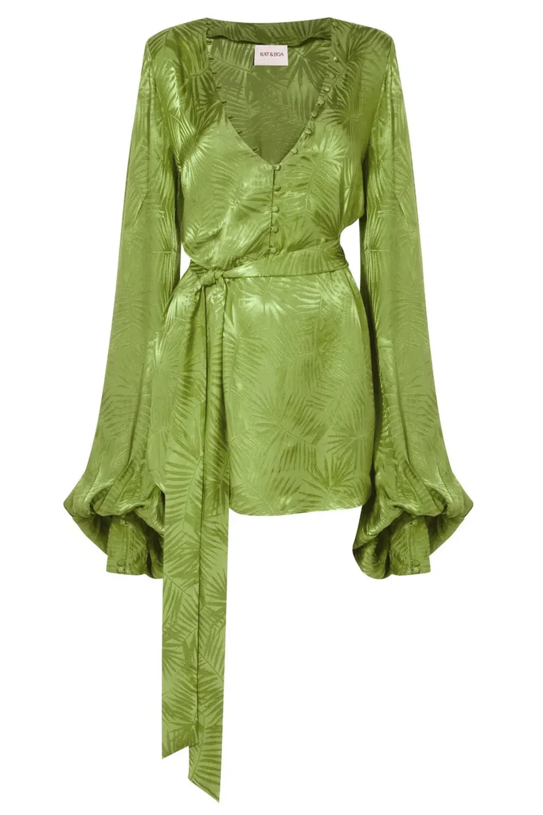 Rat & Boa Harlequin Dress Cypress Green Size L / AU 12 for rent on The Volte - main image