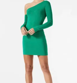 San Sloane Erika Mini Dress Fern Green Size 8  for rent on The Volte - image 3