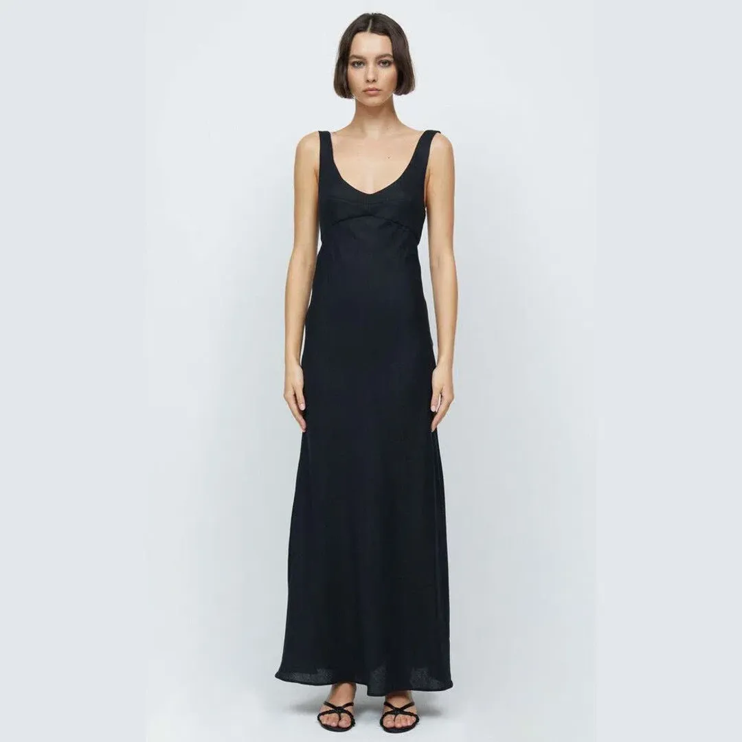 Bec & Bridge Lara Maxi Dress Black Size 10 for rent on The Volte - main image