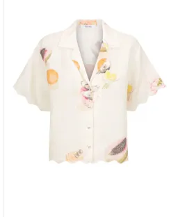 Morrison Aperitivo Linen Short Size 2/Au 10  and Shirt Size 1/Au 8  Set Print  for rent on The Volte - image 3
