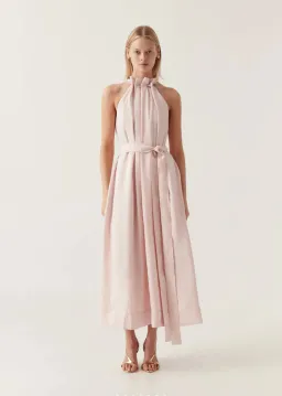 Aje Mariel Trapeze Dress in Soft Pink Size 10 for rent on The Volte - image 1