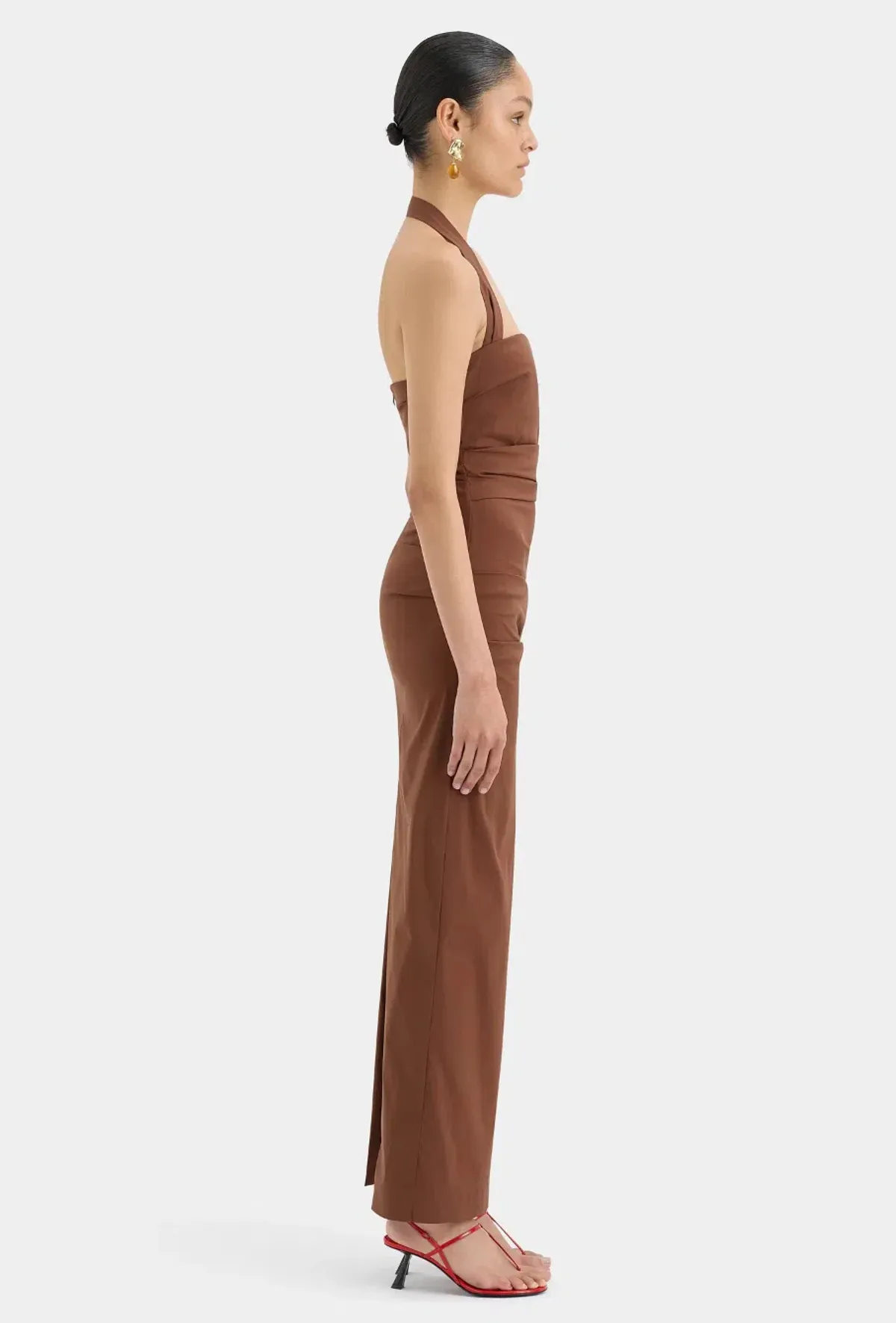 Sir the Label Nikki Gown Brown Size 1 / AU 8 - Image 2