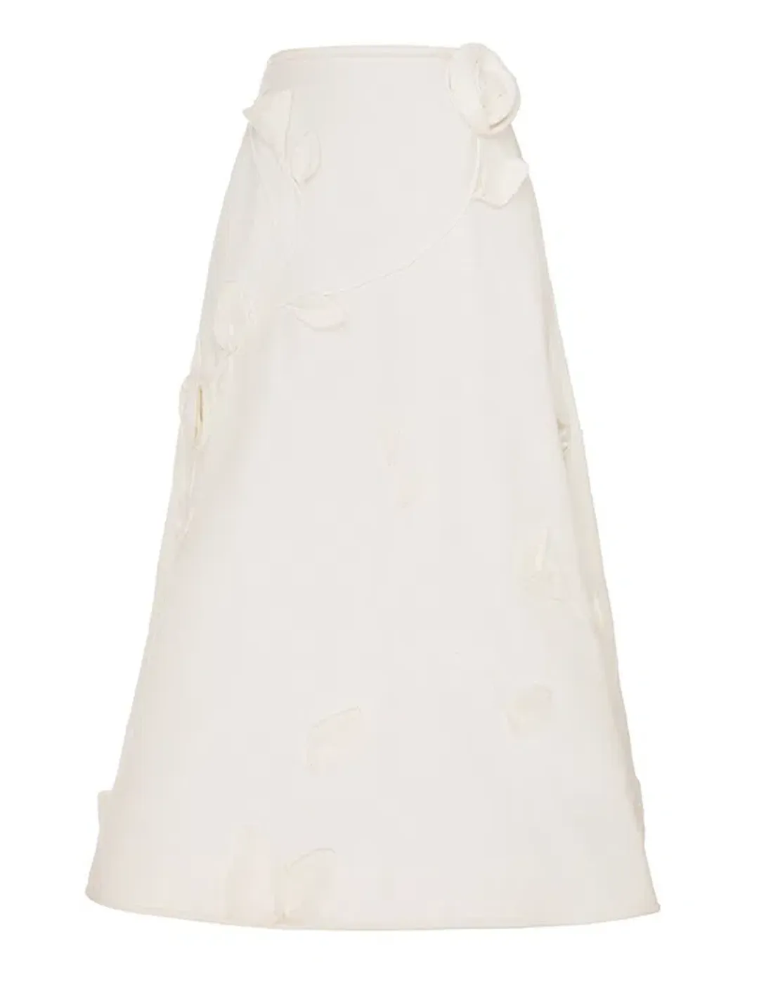 Zimmermann The Matchmaker Rose Bra and Rose Flare Skirt Set in Ivory Size 1/Au 10 for rent on The Volte - main image