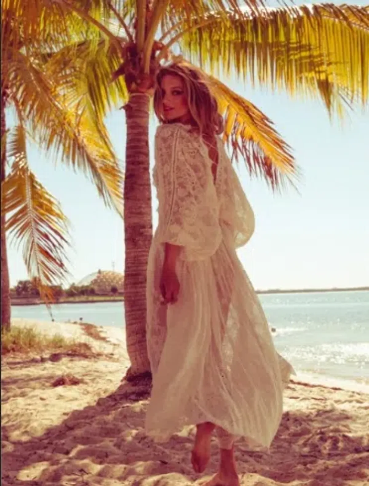 Zimmermann Alchemy Twine Embroidery Sheer Long Dress Ivory Size 1 / AU 10 - Image 3