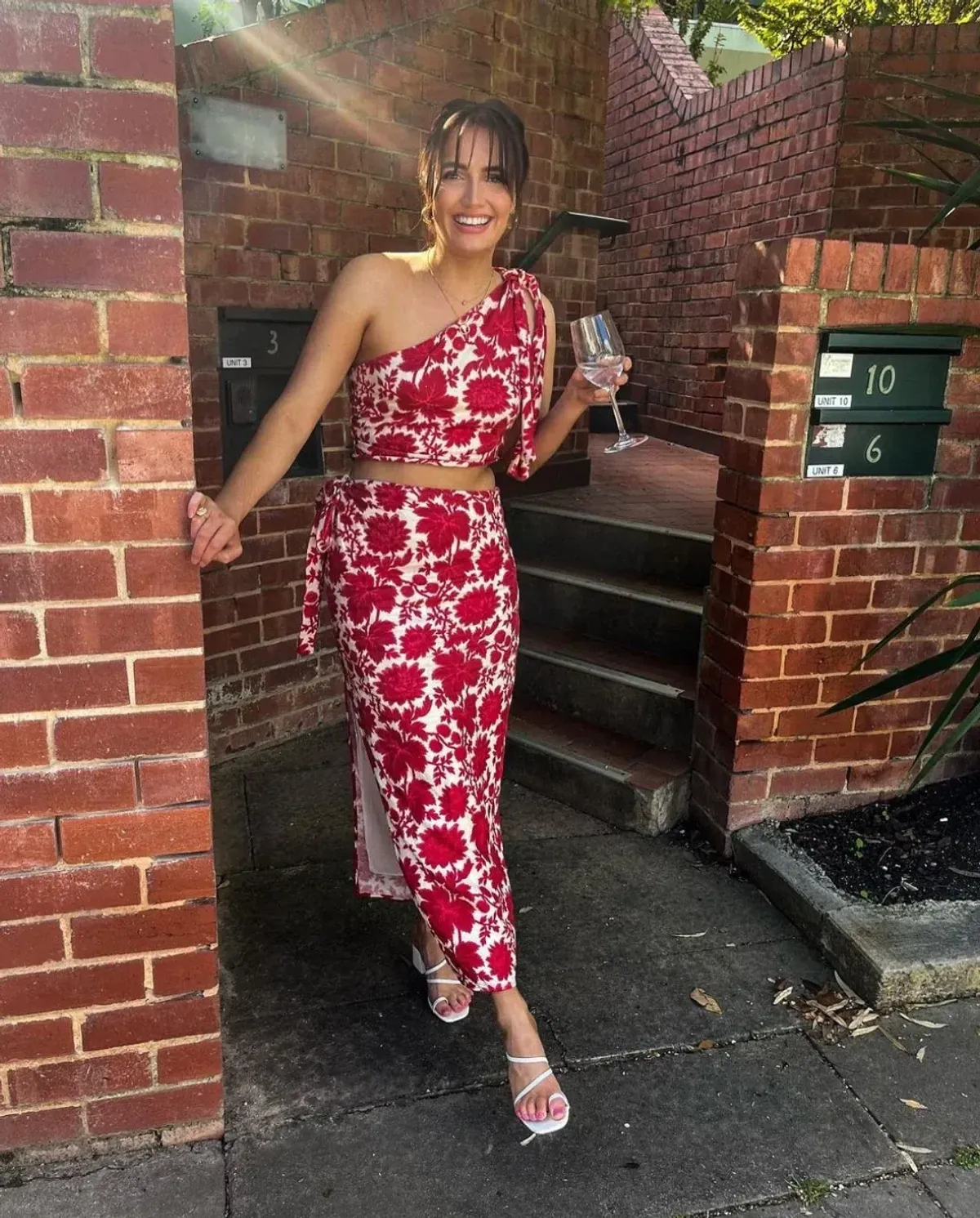 Sir the Label Cinta Tie Crop and Skirt Set Valentina Floral Print Size AU 8 - Image 4