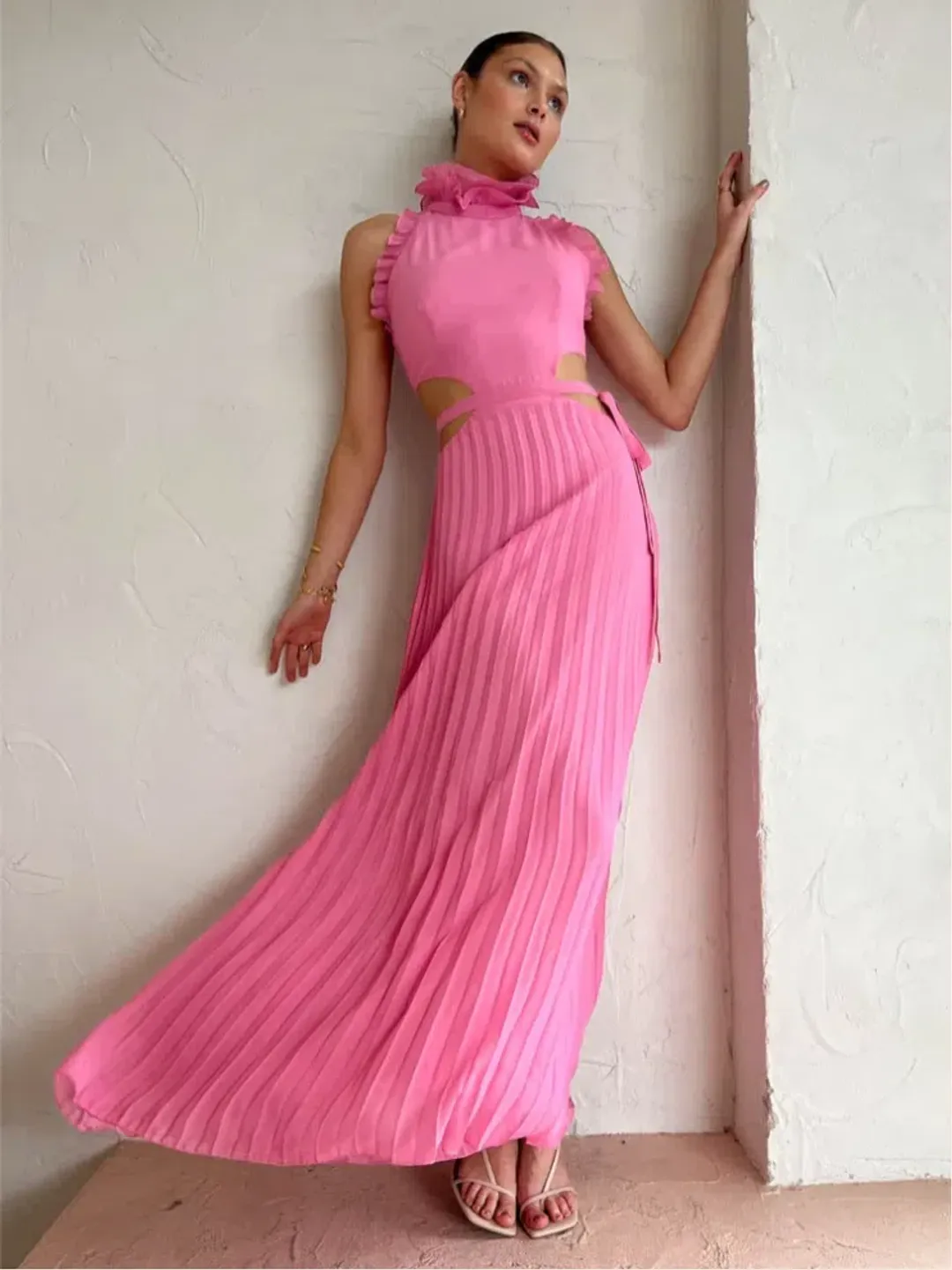 Sonya Moda Noya Maxi Dress Pink Size 10 for rent on The Volte - main image