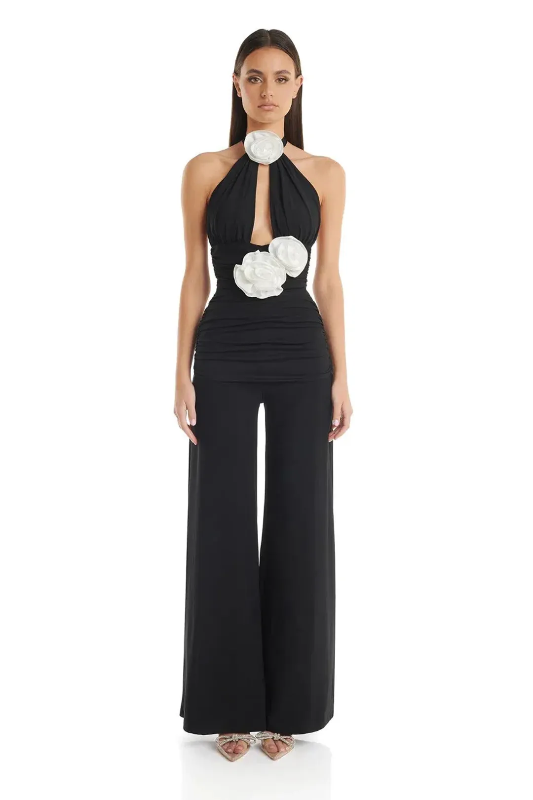Eliya The Label Leontina Jumpsuit Black Size M / AU 10 for rent on The Volte - main image