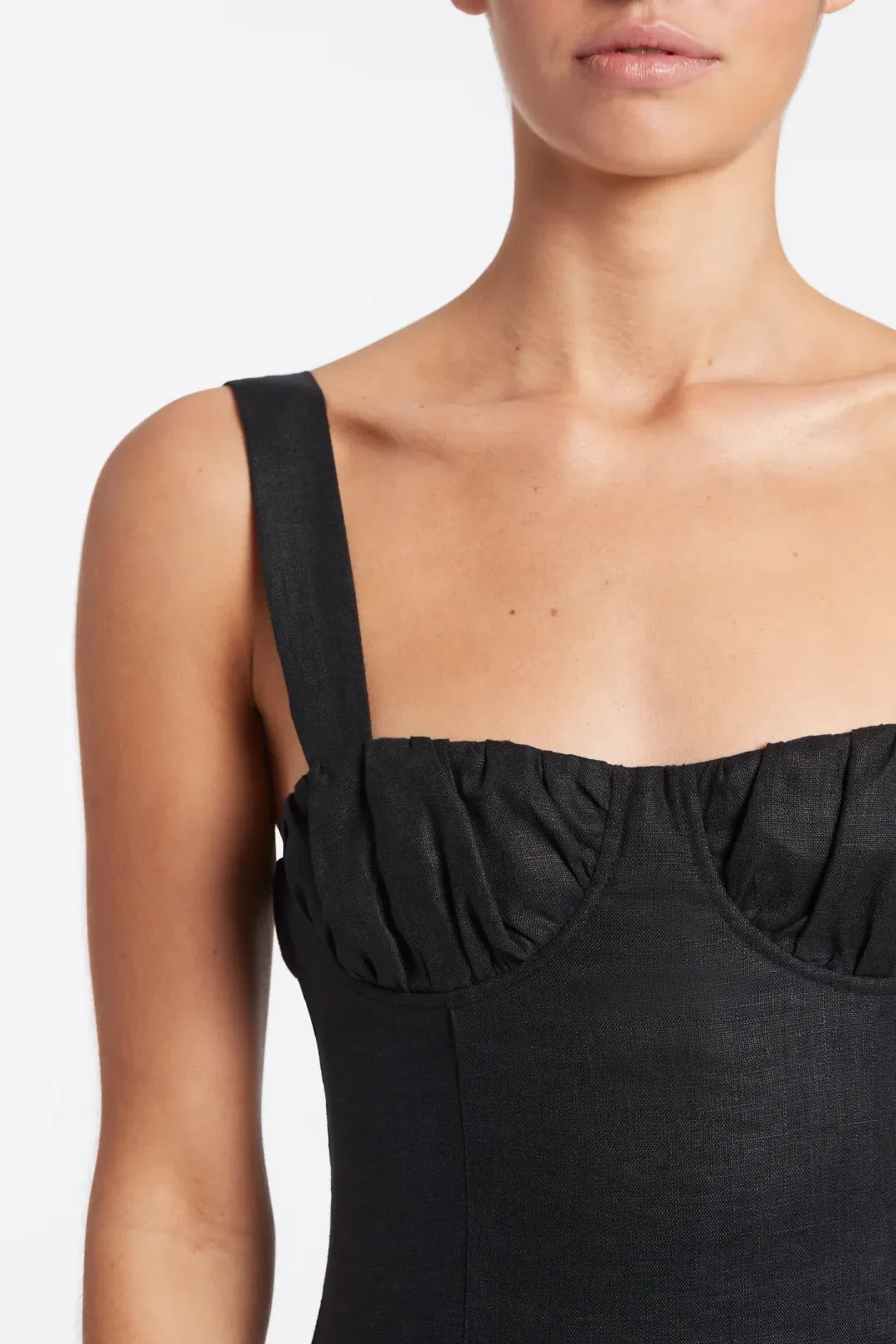 Sir The Label Black Bettina Midi Dress Black Size 0/ AU 6 for rent on The Volte - main image