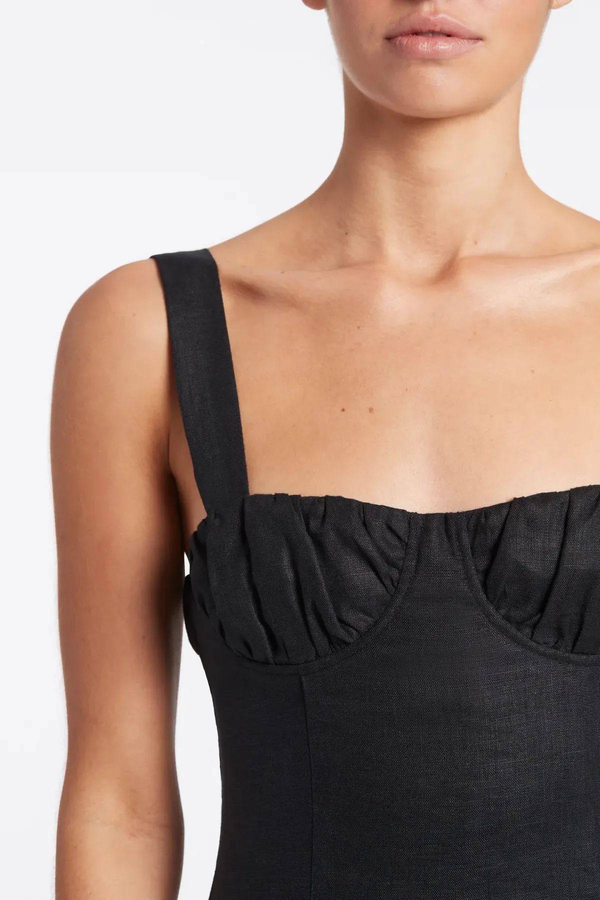 Sir The Label Black Bettina Midi Dress Black Size 0/ AU 6 - Image 3