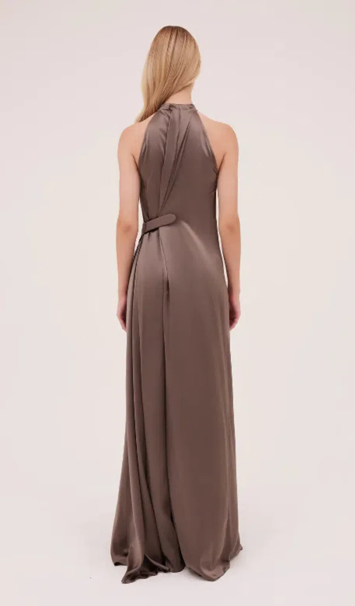 Bianca Spender Isabella Gown Bronze Silk Size AU 4 - Image 3