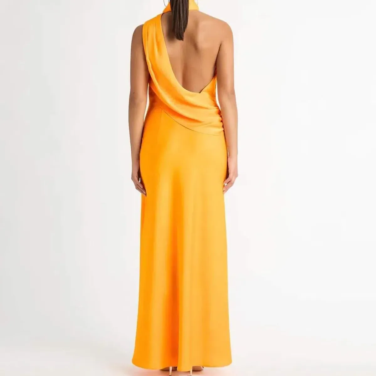 Sheike Venus Maxi Dress Orange Size 8 - Image 2
