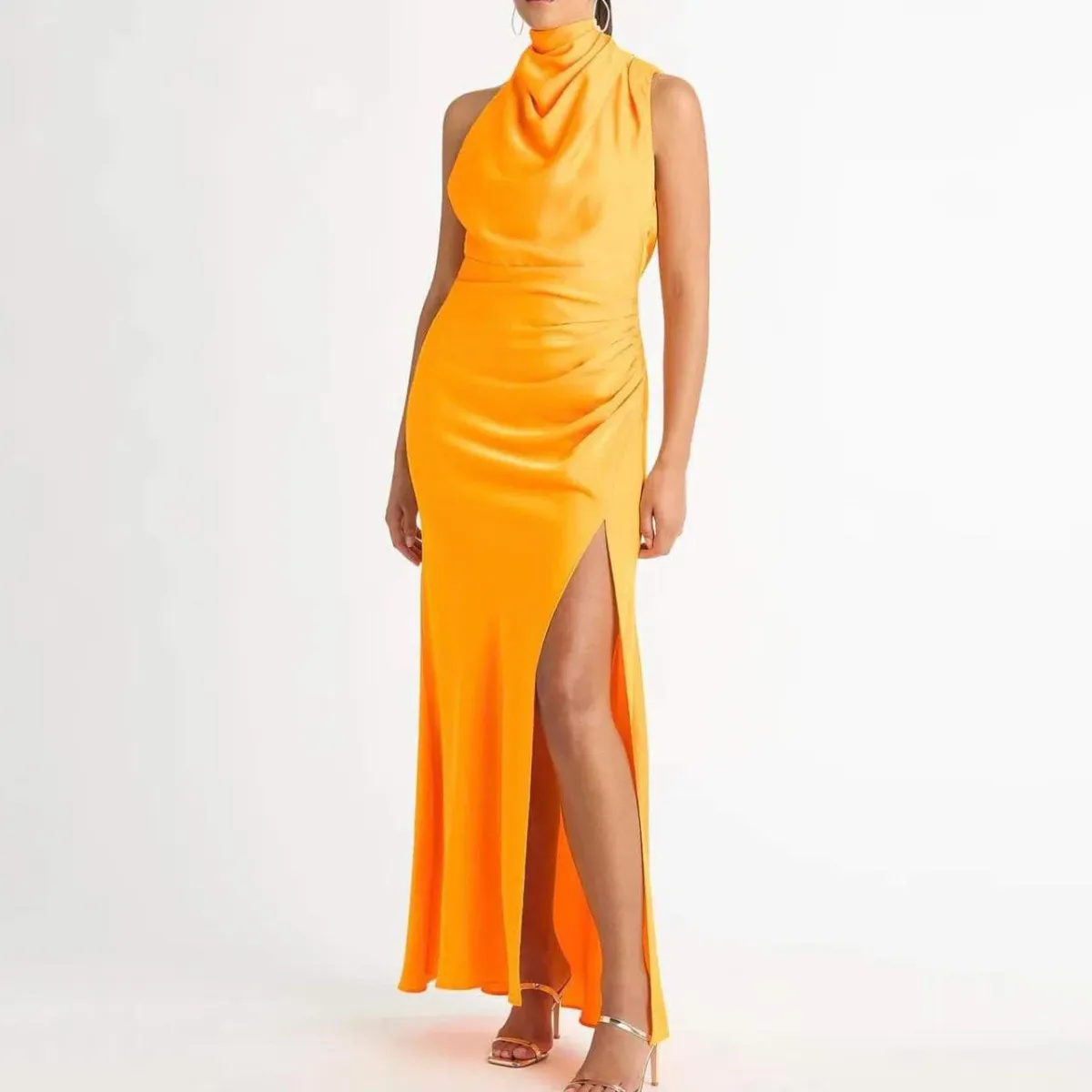 Sheike Venus Maxi Dress Orange Size 8 - Image 1