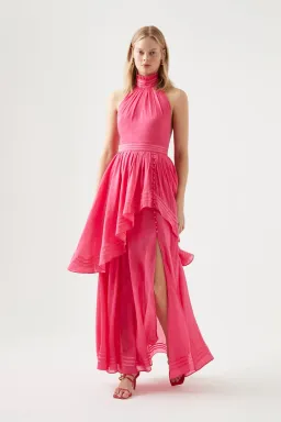 Aje Sienna Maxi Dress Pink Size 8 for rent on The Volte - image 1