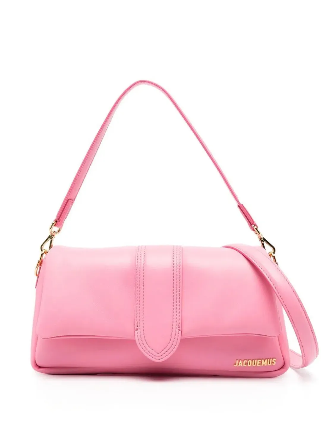 Jacquemus Le Bambimou Le Raphia Shoulder Bag Pink for rent on The Volte - main image