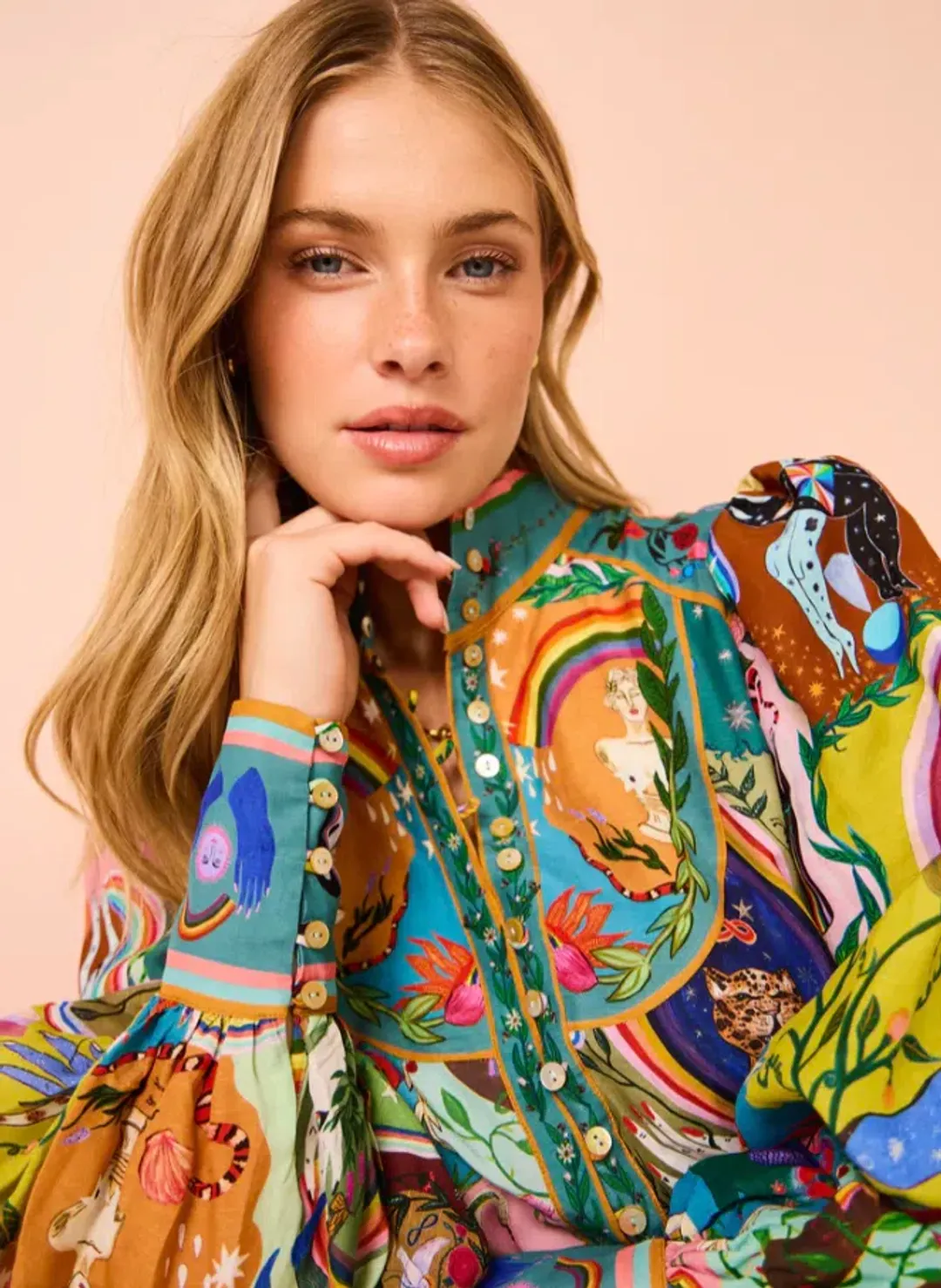 Alemais Evergreen Mini Dress Multi Size AU 8 for rent on The Volte - main image